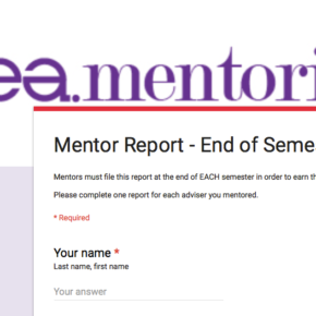 Mentor reports due June 30